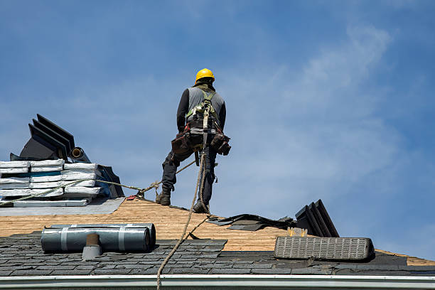 Professional Gutter Installation technician working in Limekiln, PA